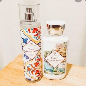 Bath and Body Works Capri Coastal Citrus body lotion and mist